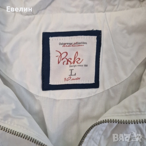 бяло дамско яке Л, снимка 4 - Якета - 51868390