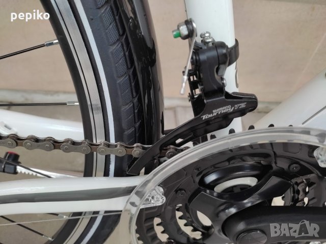 Продавам колела внос от Германия алуминиев велосипед TRETWERK SOLIS 28 цола динамо главина амортисьо, снимка 16 - Велосипеди - 35815933