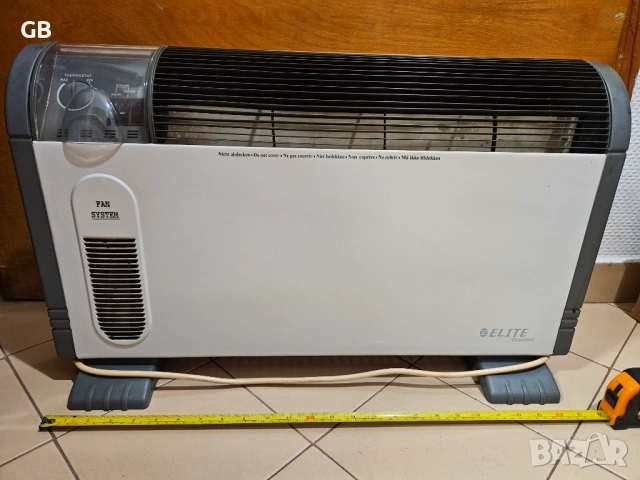 Конвекторна печка с вентилатор Elite, снимка 2 - Отоплителни печки - 53144653