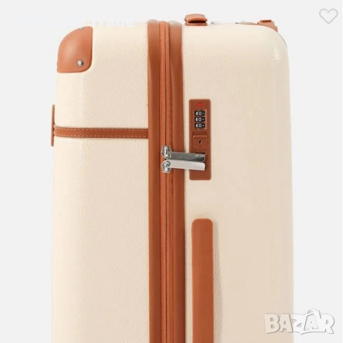 Куфар с колелца Mercado Trade, Екрю, Различни размери, снимка 3 - Куфари - 53625303