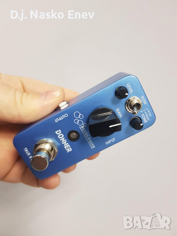 Donner Blues Drive Guitar Pedal - Блус Овердрайф педал за ел китара /КАТО НОВ/, снимка 1 - Китари - 36417495