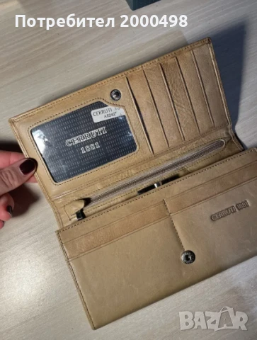 Луксозен дамски портфейл cerruti 1881, снимка 3 - Портфейли, портмонета - 50787127