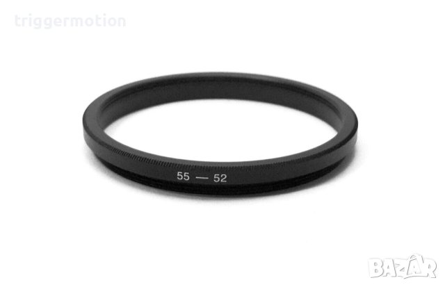 55мм- 52мм Преходник за филтър на резба, Step-Down Lens Filter Adapter Ring, снимка 3 - Обективи и филтри - 41468733