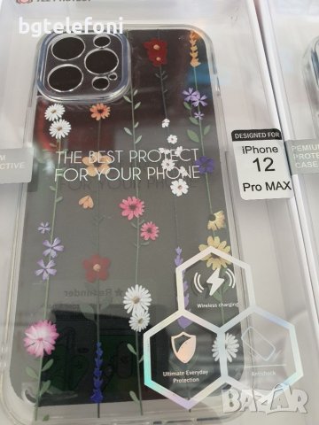 НАМАЛЕНИ!!!Iphone 12,13,14,12 Pro,12 Pro Max,13 Pro,14 Pro прозрачен луксозен гръб с цветя, снимка 9 - Калъфи, кейсове - 42134415