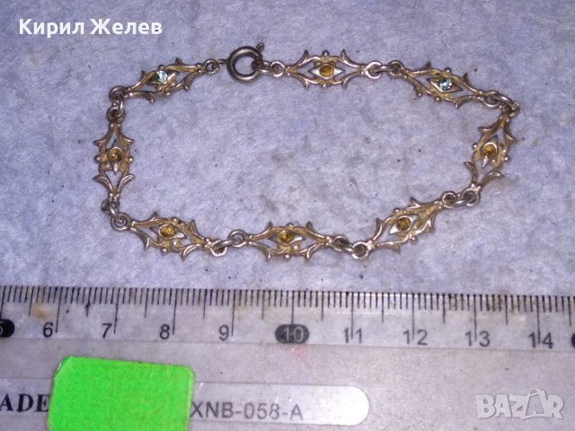 СТАРА ФЛОРАЛНА АЖУРНА АРТ НУВО СРЕБЪРНА ГРИВНА СРЕБРО ПРОБА 925 РЪЧНА ИЗРАБОТКА 38491, снимка 3 - Гривни - 41472567