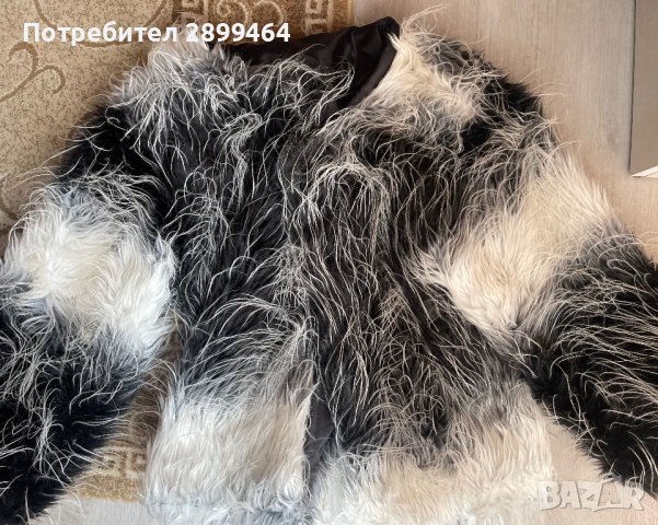 Меко елегантно палто в два цвята, снимка 7 - Палта, манта - 44033201