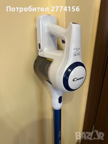 Мултифункционална прахосмукачка Candy Viva CVIVA02E, 22 V, 30 мин автономия, синьо/бяло, снимка 7 - Прахосмукачки - 52330801