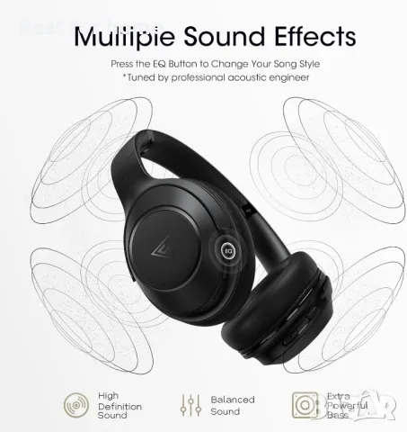 DOQAUS Life 5 Bluetooth слушалки, снимка 3 - Слушалки и портативни колонки - 48131776