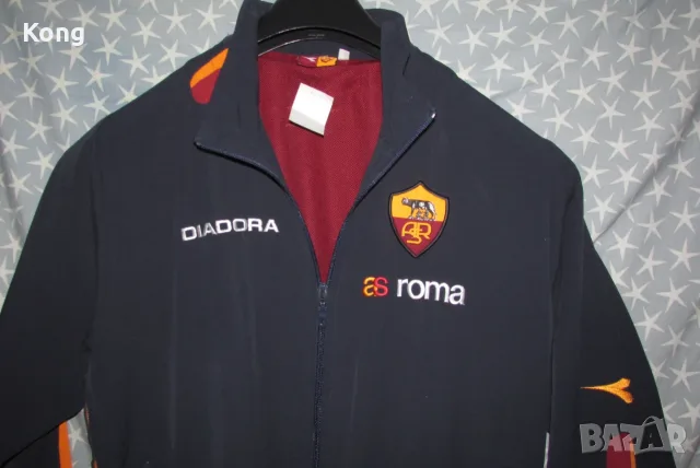 Adidas винтидж яке ROMA ITALIA суичър Serie A Италия Адидас Рома Diadora ретро горница 