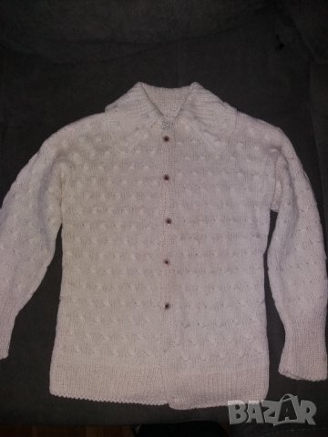 Детска плетена жилетка с яка за 14-16 годишно, снимка 5 - Детски пуловери и жилетки - 36001843