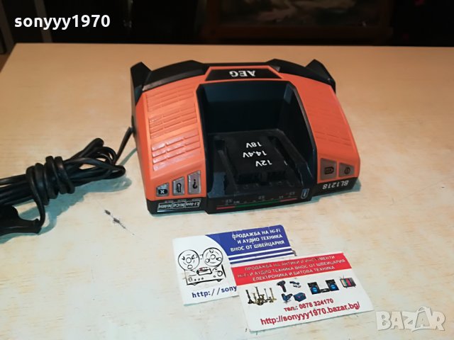 AEG 12-18v li-ion/nicd/nimh battery charger 1608210732, снимка 2 - Винтоверти - 33833809