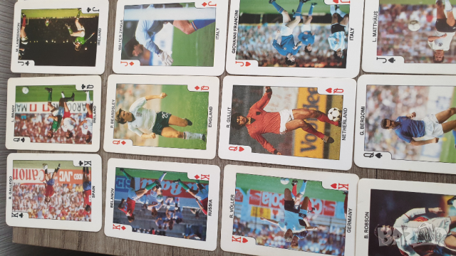 Колекция карти за игра с футболисти евро'88 пълен комплект, снимка 15 - Колекции - 44808796