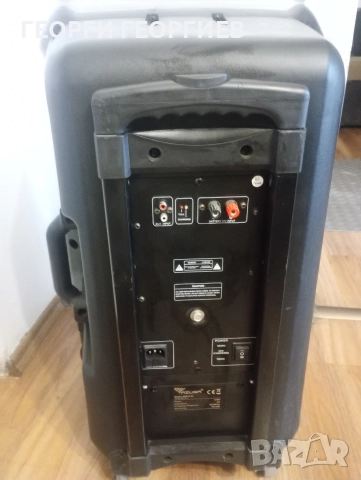 Продавам 15" караоке,мощна активна тонколона Azusa с два микрофона, снимка 3 - Тонколони - 52884421