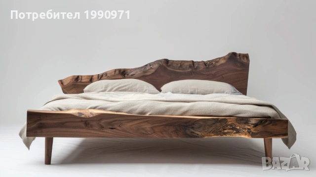 Дизайнерска спалня от мастивна дървесина по поръчка, снимка 6 - Спални и легла - 53727107
