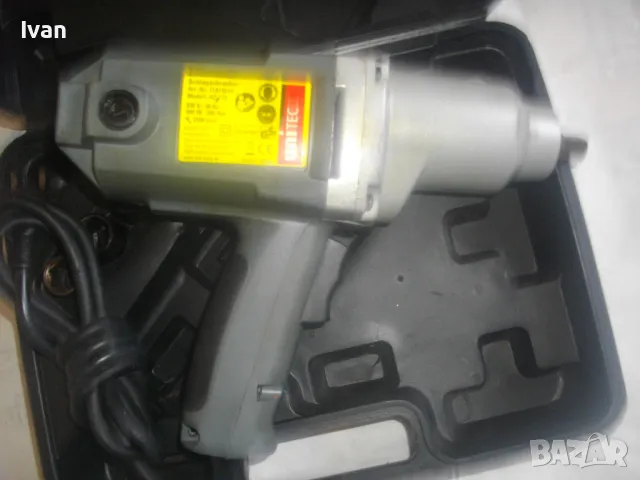 300Nm 900W UNITEC НЕМСКИ ОРИГИНАЛЕН 2014г. ЕЛЕКТРИЧЕСКИ ГАЙКОВЕРТ В КУФАР С 3 ТОРСА НАКРАЙНИЦИ, снимка 15 - Други инструменти - 50415052