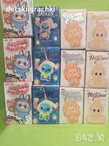 Лабубу,Лабубу Стич,Лабубу Макарон, снимка 4 - Плюшени играчки - 52550807