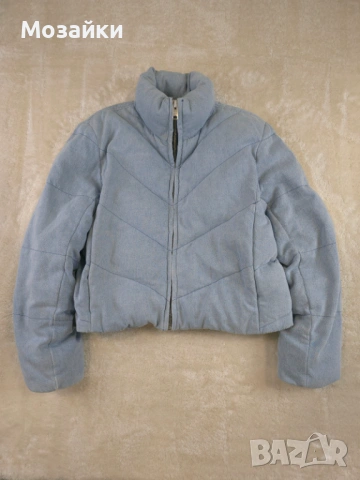 AllSaints Denim Puffer Jacket "Dallas" Streetwear Дамско Яке Размер L (MSRP €280), снимка 8 - Якета - 53596099