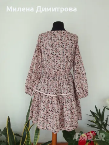 Дамска рокля с дълъг ръкав , снимка 6 - Рокли - 50063143