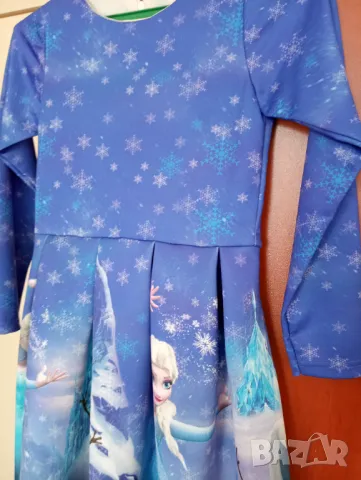 Рокля с дълъг ръкав р-р 134 Нова, снимка 5 - Детски рокли и поли - 47684887