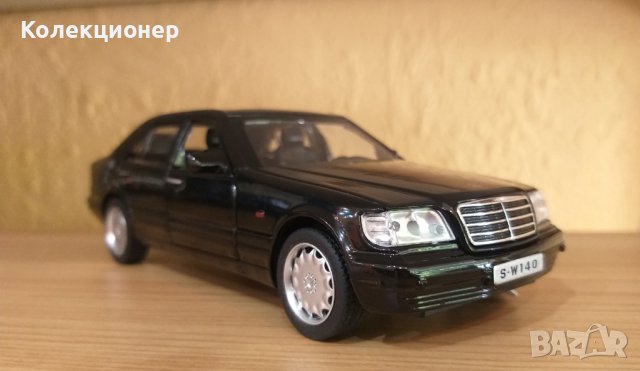 Метална количка Мерцедес W140 S-Class, Мечока - Mercedes, снимка 2 - Колекции - 41018054