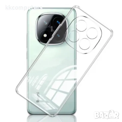 Силиконов кейс MBX 2mm, За Xiaomi Redmi Note 14 Pro 4G, Прозрачен, снимка 2 - Калъфи, кейсове - 50349737