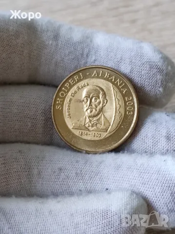 50 лека 2003 година Албания , снимка 2 - Нумизматика и бонистика - 48721824