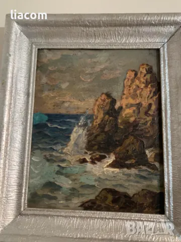 ВАСИЛ ПОПОВ масло пейзаж, снимка 1