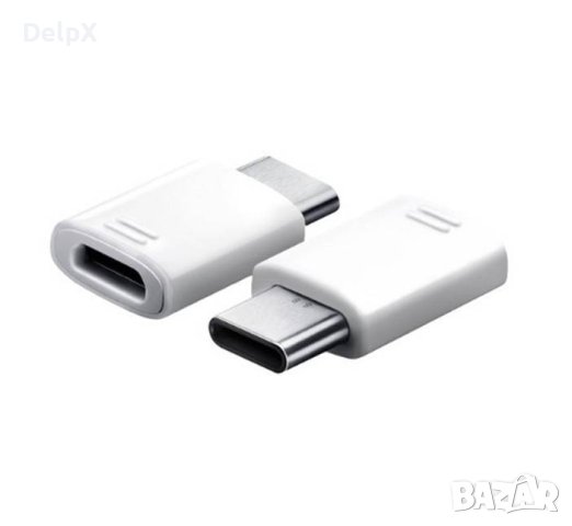 Букса преходна MICRO USB(ж)/TYPE-C(м), снимка 1 - USB кабели - 42503845