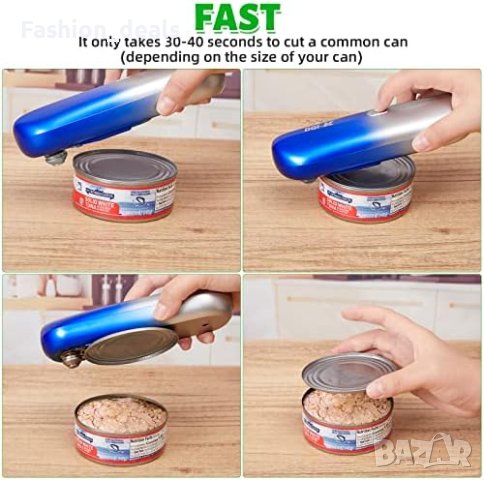 Нова Акумулаторна Електрическа машина уред за отваряне на консерви Отварачка , снимка 4 - Други стоки за дома - 41725446