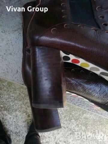 Дамски боти естествена кожа Clarks, снимка 8 - Дамски боти - 33915722