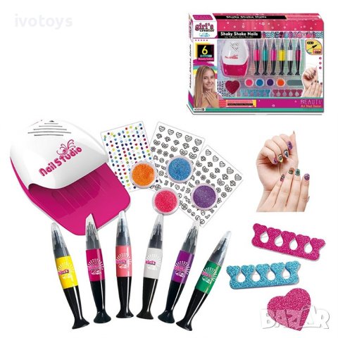 Детски комплект за маникюр със сушилня - Код 4907, снимка 1