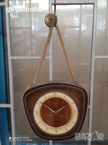 Стар винтидж античен стенен часовник PREZIOSA,made in GERMANY, снимка 15 - Антикварни и старинни предмети - 35933183