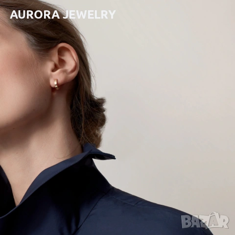 CARTIER Love Gold Hoop 2 Diamonds Дамски Обеци, снимка 11 - Обеци - 53029519