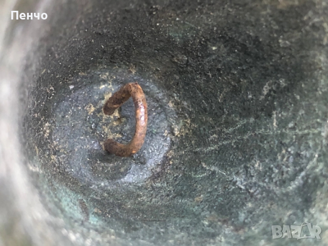 стар бронзов чан /звънец, хлопка/ , снимка 13 - Антикварни и старинни предмети - 44304740