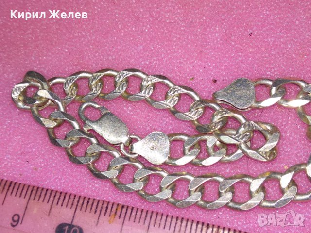 СТИЛНО ОРНАМЕНТИРАНА СРЕБЪРНА ГРИВНА СРЕБРО 925 ВИНТИДЖ ПЛЕТКА РЪЧНА БИЖУТЕРСКА ИЗРАБОТКА 43285, снимка 8 - Гривни - 44315418