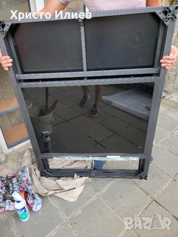 Алуминиева градинска маса LIVARNO 120/180 x 90 см, разтегателна със закалено стъкло, снимка 13 - Градински мебели, декорация  - 46050342