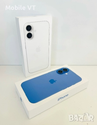 НОВ! iPhone 16 128GB White / Ultramarine ГАРАНЦИЯ!!!, снимка 3 - Apple iPhone - 52454470