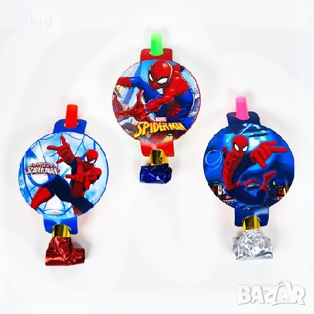 Спайдърмен Spiderman Свирка свирки за детско парти рожден ден, снимка 3 - Други - 33924408