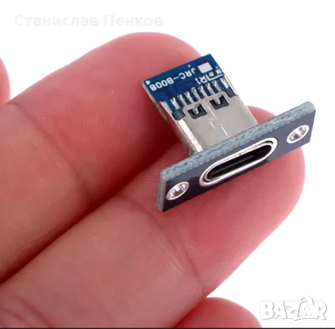 USB 3.1 тип C гнездо с винтова фиксируема плоча., снимка 4 - Друга електроника - 48155261