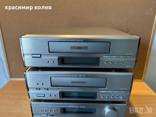 аудио система /дек , cd,предусилвател и стъпало/"Denon  250", снимка 6 - Ресийвъри, усилватели, смесителни пултове - 53258999