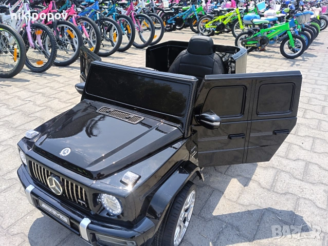 MERCEDES Акумулаторен джип AMG G63 мет. черен, снимка 2 - Детски велосипеди, триколки и коли - 53569449