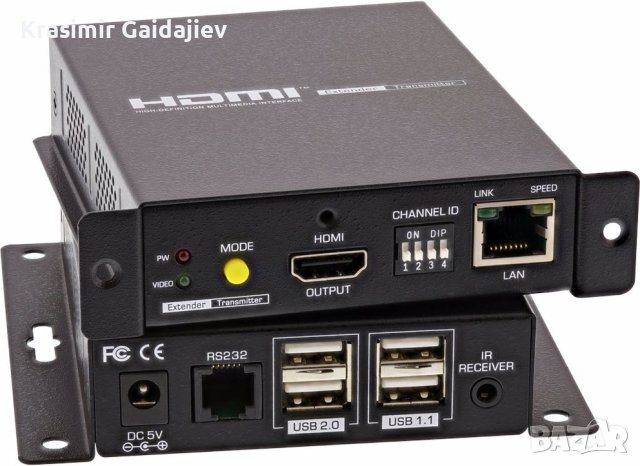 InLine HDMI USB KVM през IP разширител UTP 4K до 100m (64601)