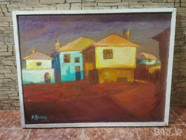 АВТОРСКА МАСЛЕНА КАРТИНА - СОЗОПОЛСКИ КЪЩИ