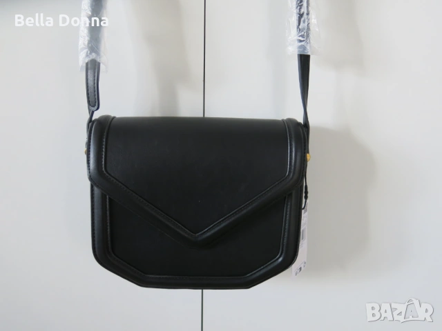 Дамска чанта през рамо Mango Envy, черен цвят, снимка 13 - Чанти - 53603901