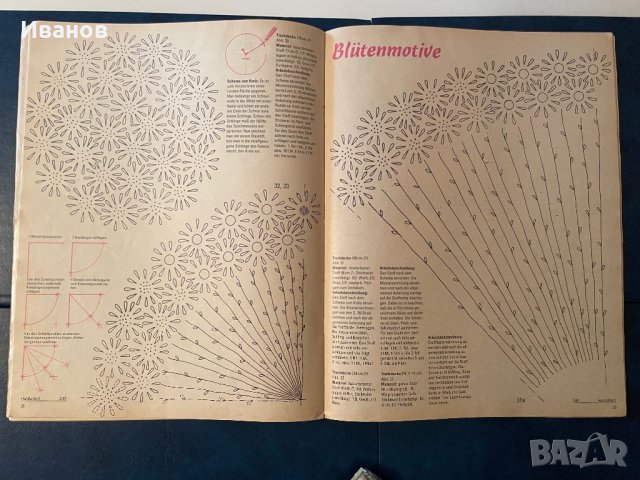 Стари немски списания и 1 българско за ръчна изработка и ръкоделия със схеми, снимка 5 - Списания и комикси - 35918322