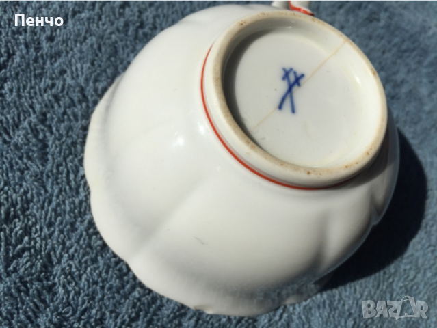 порцеланова чашка "MEISSEN"/Майсен/ , снимка 8 - Антикварни и старинни предмети - 36167611