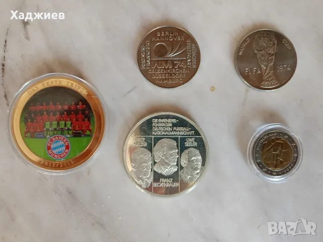 Колекционерски футболни монети Германия , снимка 2 - Фен артикули - 47854780