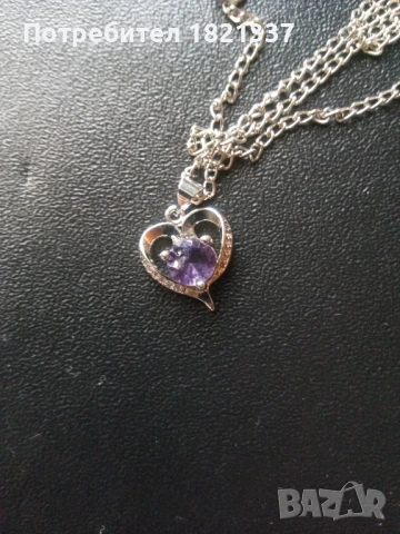 Колие с кристал аметист, снимка 4 - Колиета, медальони, синджири - 50580756
