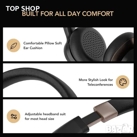 Nuroum HP30 Bluetooth безжична слушалка с микрофон, 20 м обхват, снимка 3 - Bluetooth слушалки - 49546289