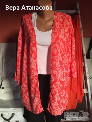 💃🏻Летен блейзър в коралов цвят🔥хл/2 хл/3 хл🧡, снимка 1